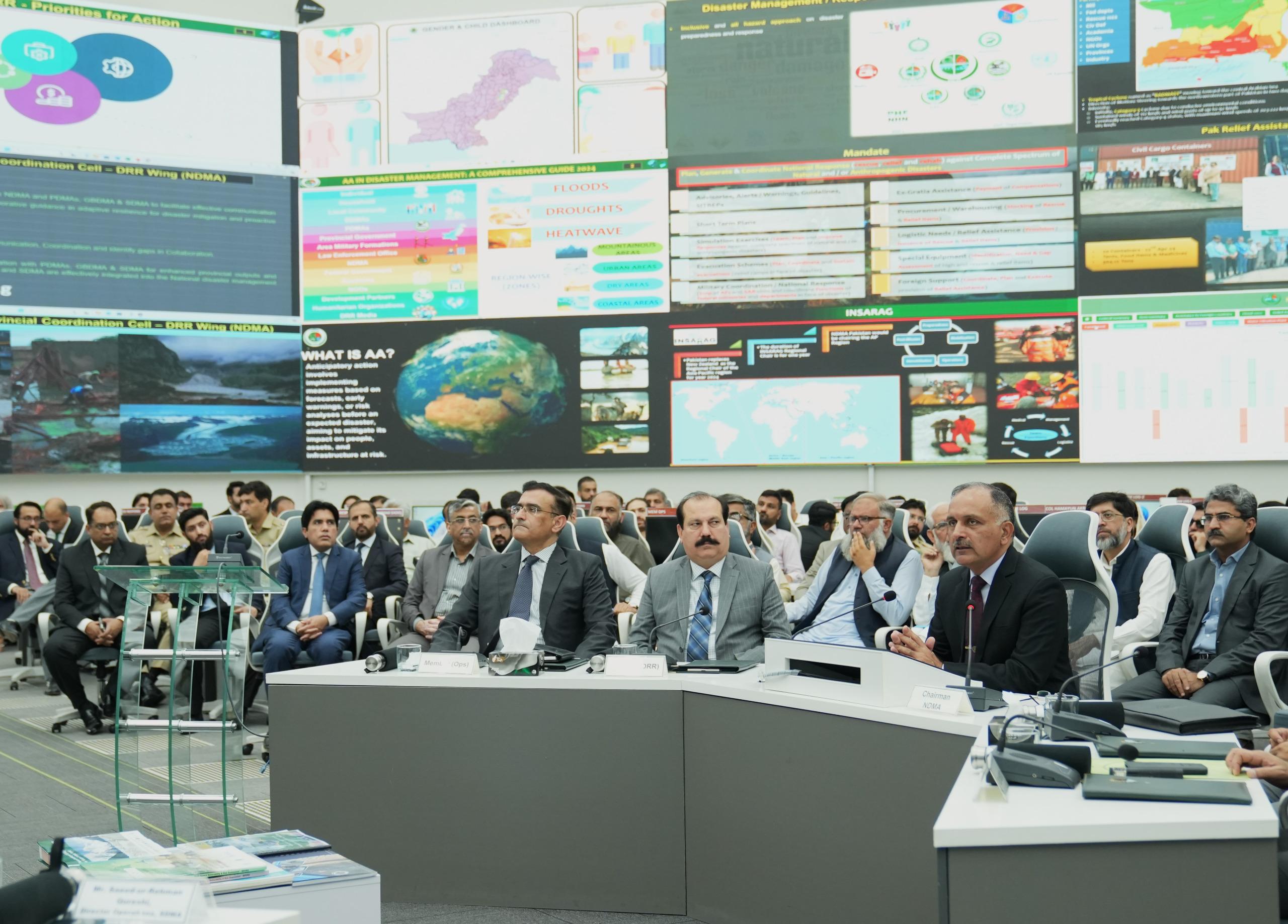 04-06-2024, Islamabad: Chairman NDMA Lt Gen Inam Haider Malik presided National Monsoon Coordination Conference -2024 at NDMA HQs